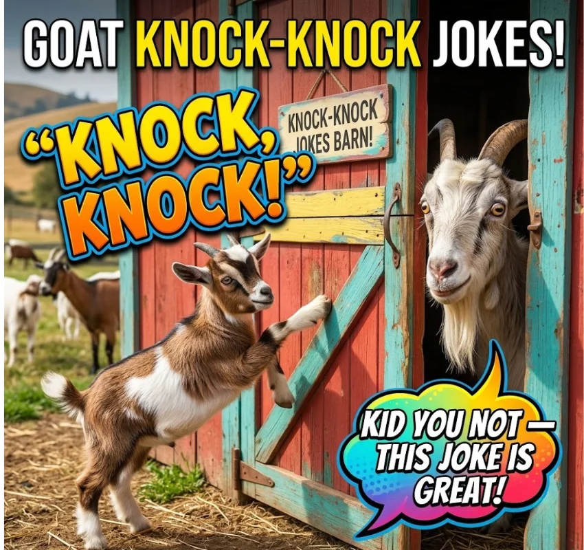 Easy Goat Knock-Knock Jokes for Kids