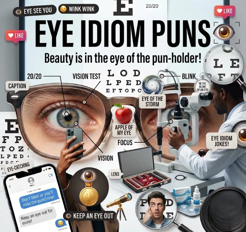 Eye Idioms & Iconic Sayings Turned Into Puns