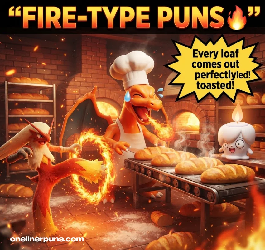 Fire-Type Pokémon Puns