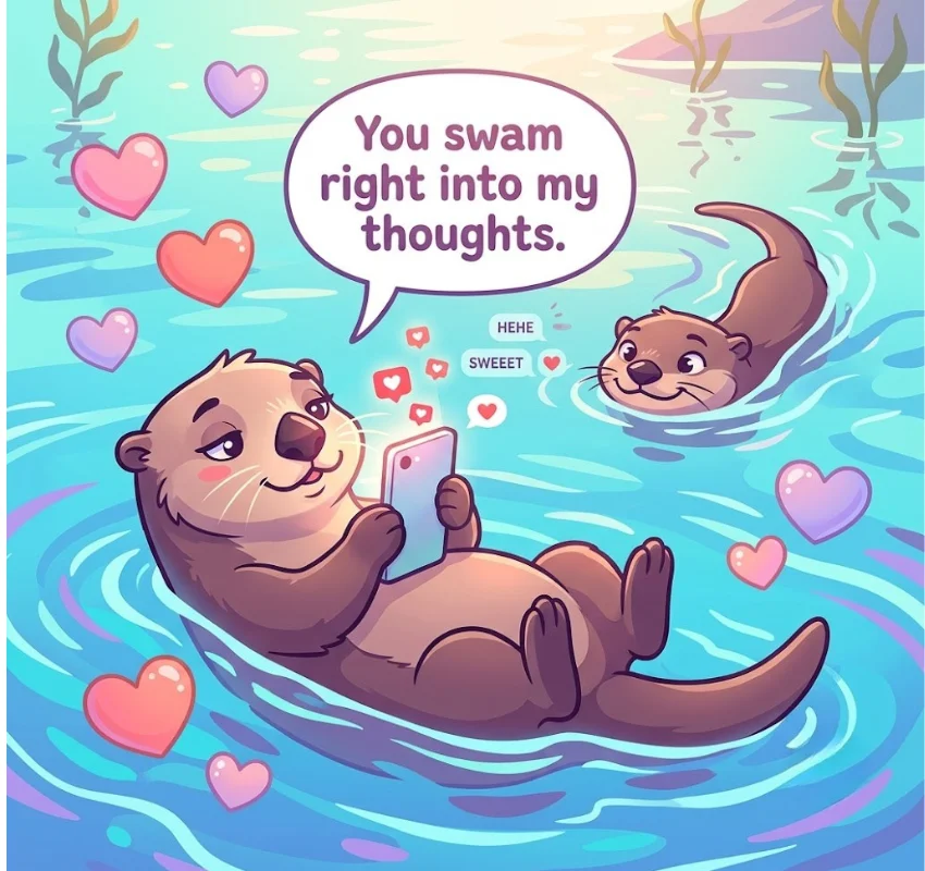 Flirty Otter Puns for Texts and DMs
