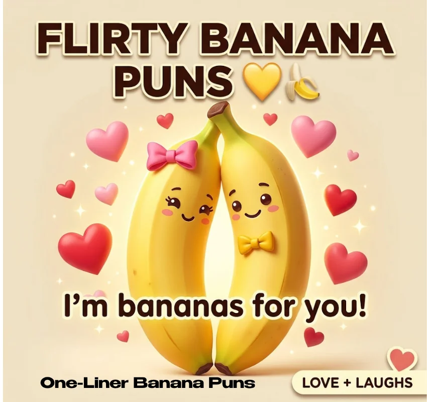 Flirty and Love One-Liner Banana Puns