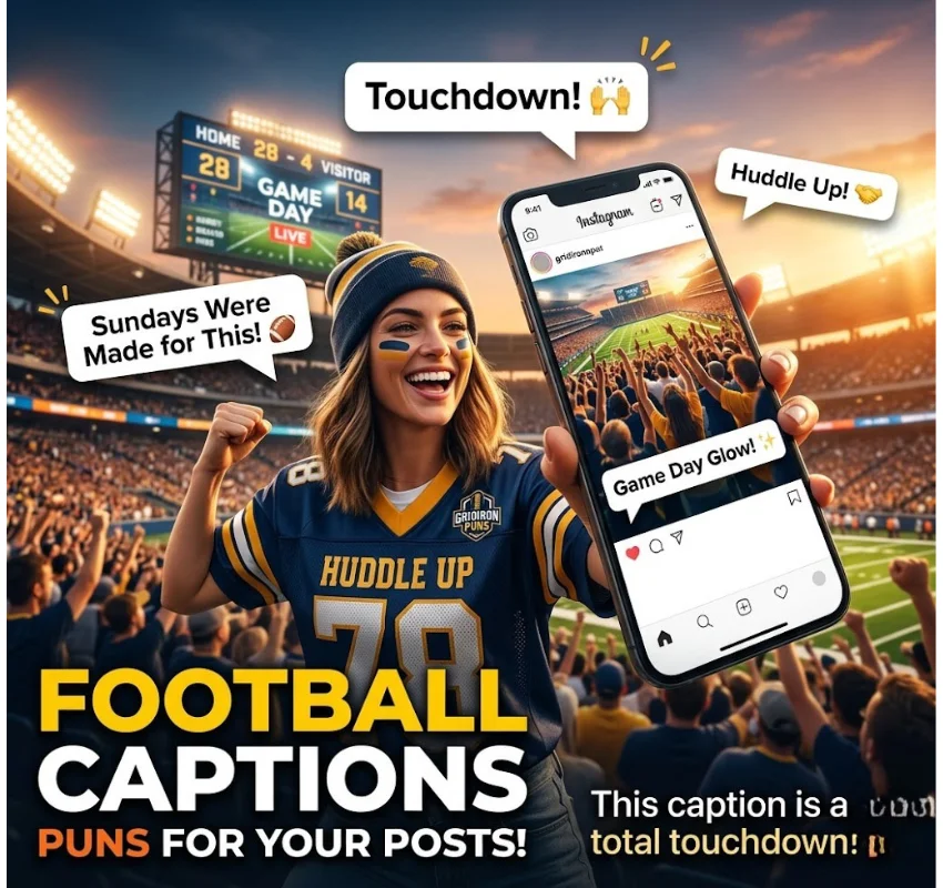 Football Puns One-Liners for Instagram Captions