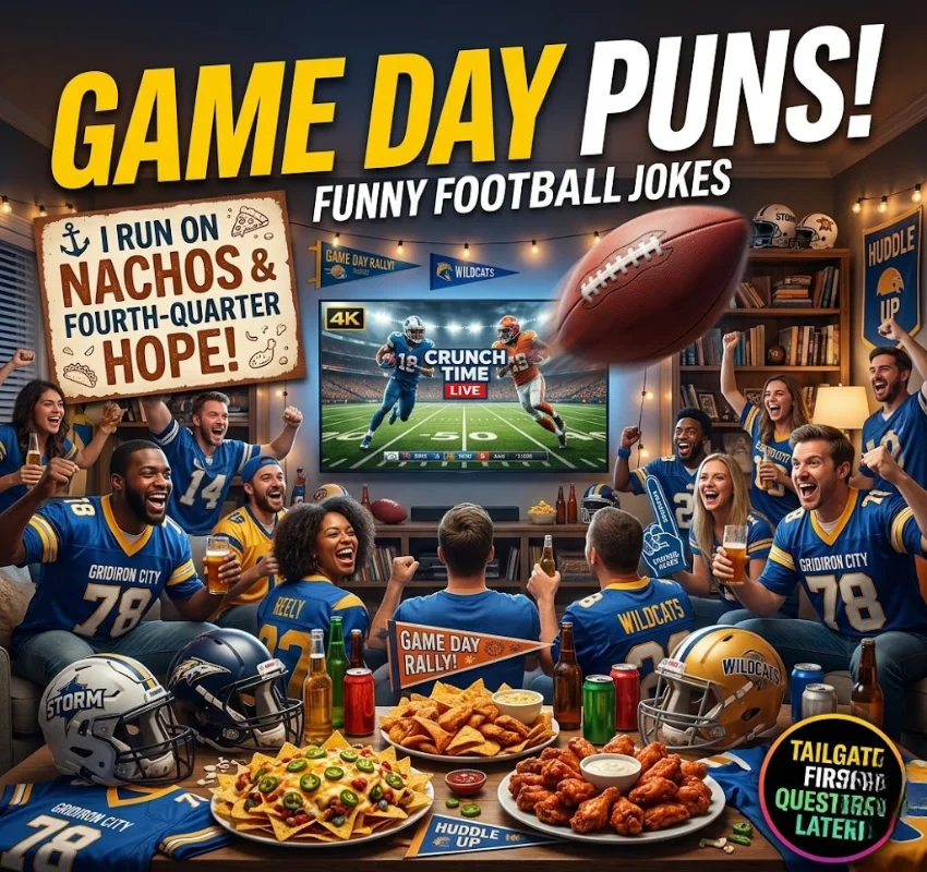 Funny Football Puns One-Liners for Game Day and Fans