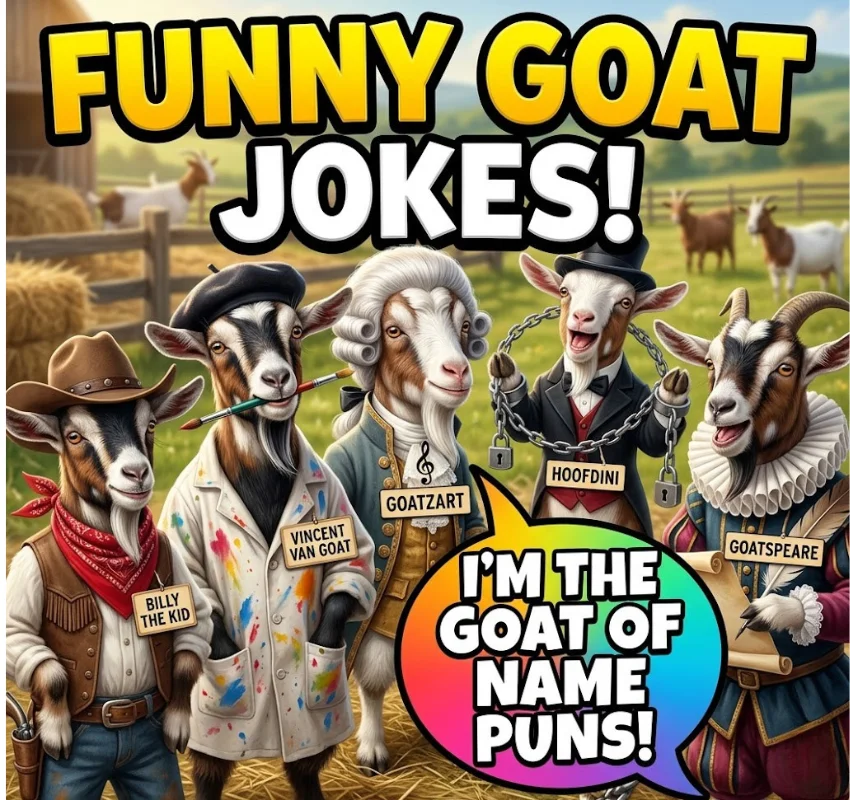 Funny Goat Name Puns for Pets and Characters