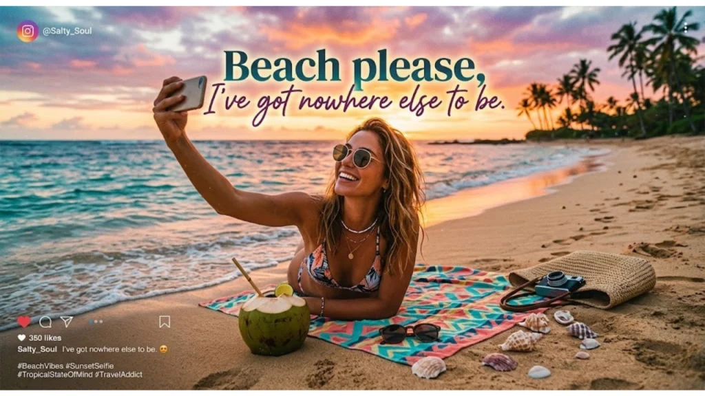 Funny One-Liner Beach Puns for Instagram Captions