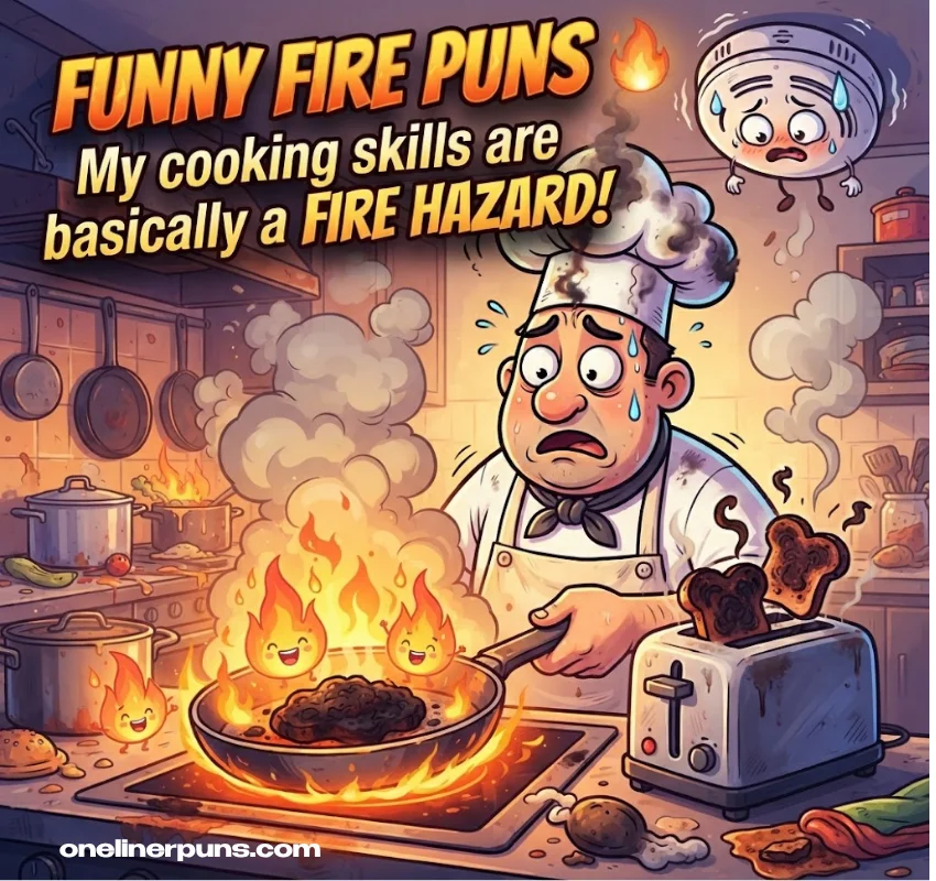 Funny One-Liner Fire Puns