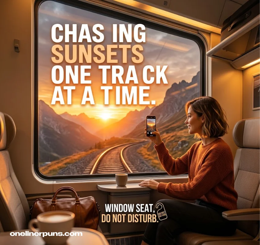 Funny One-Liner Train Puns for Instagram Captions and Social Media
