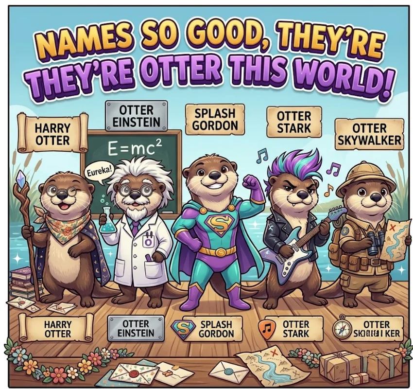 Funny Otter Pun Names