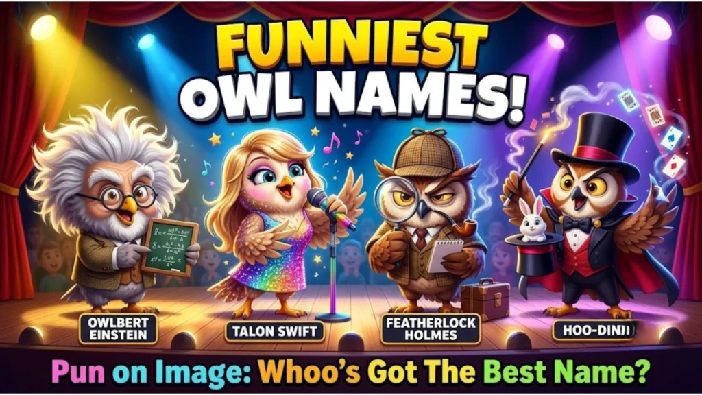 Funny Owl Names And Clever Lines About Owls