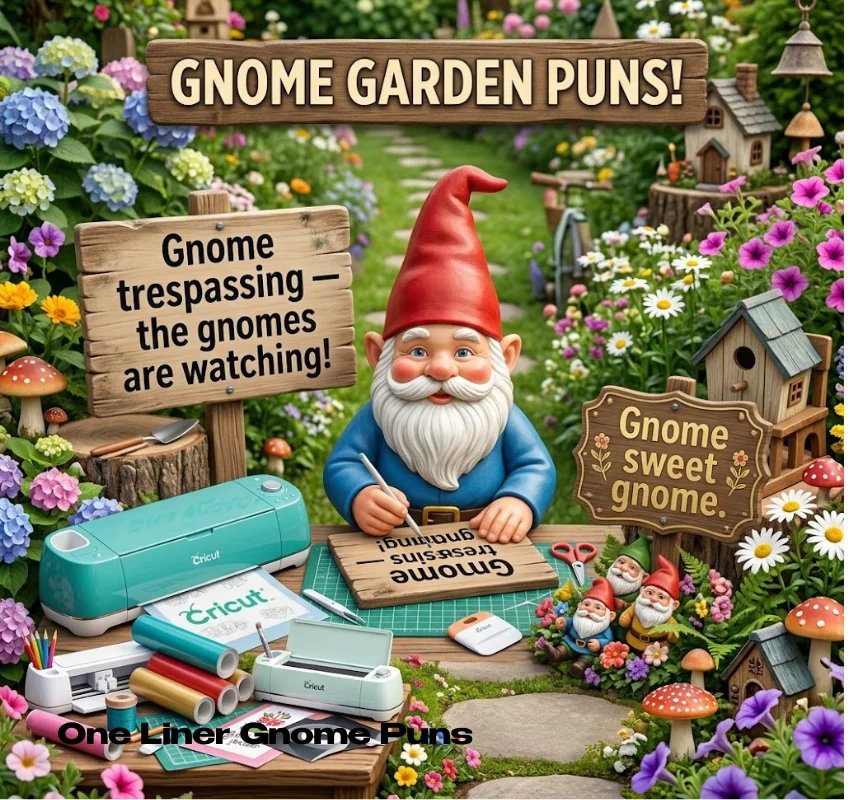 Garden Gnome Puns and Craft Sayings