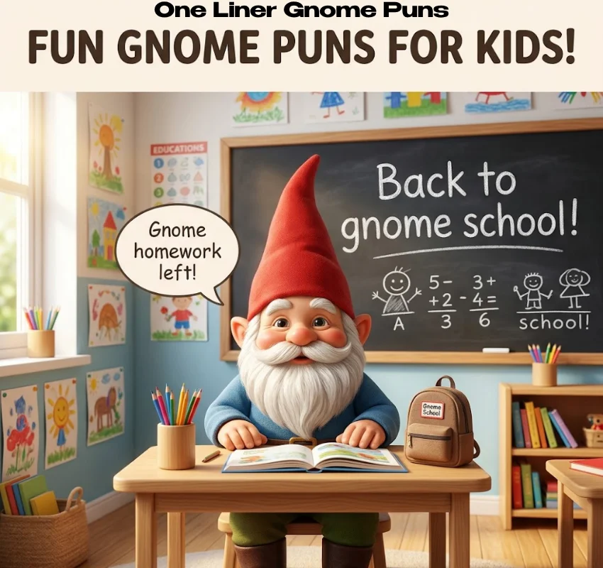 Gnome Puns for Kids