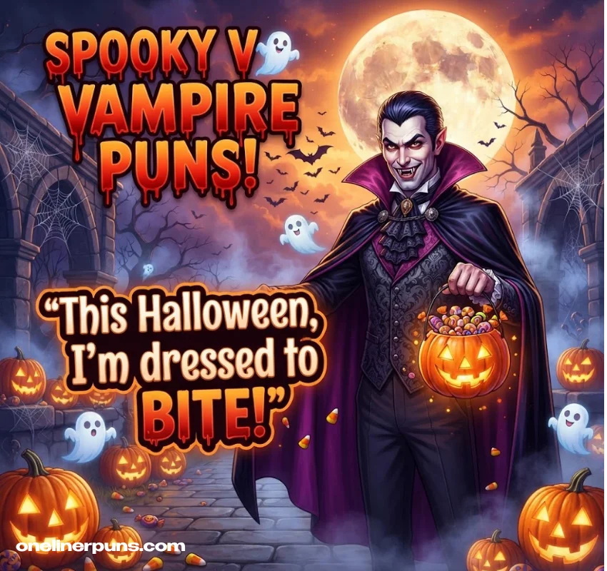 Halloween & Spooky Vampire One-Liners