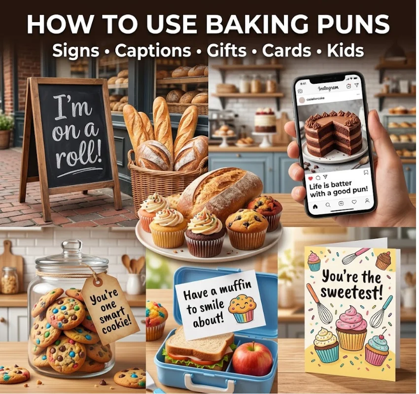 How To Use One-Liner Baking Puns