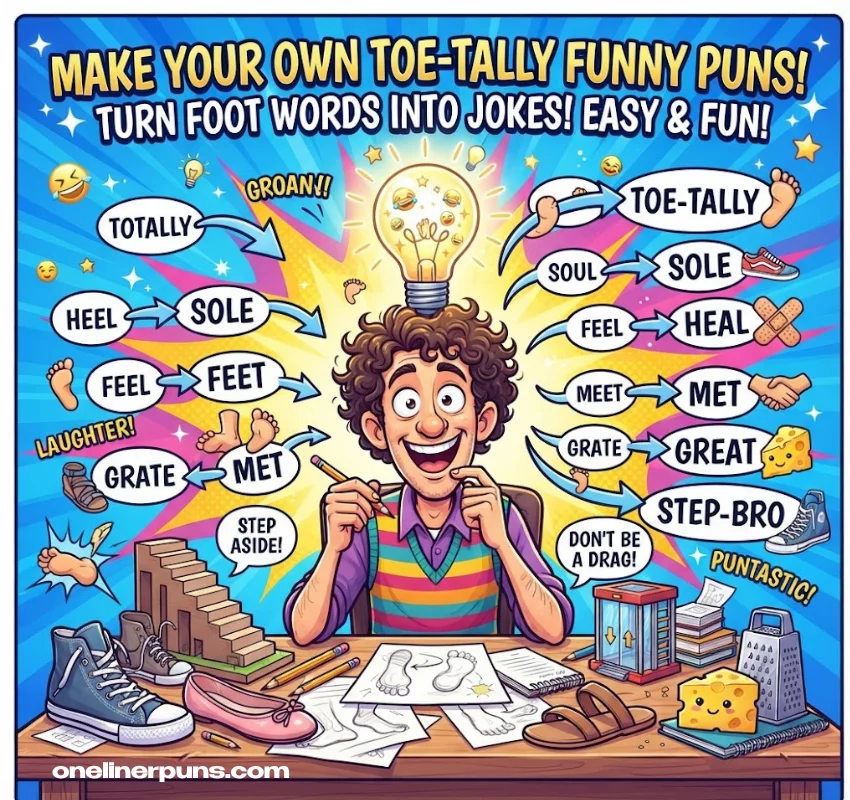 How to Create Your Own Foot Puns
