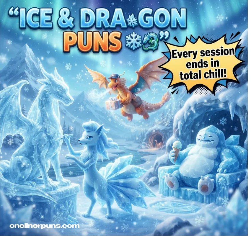 Ice and Dragon-Type Pokémon Puns