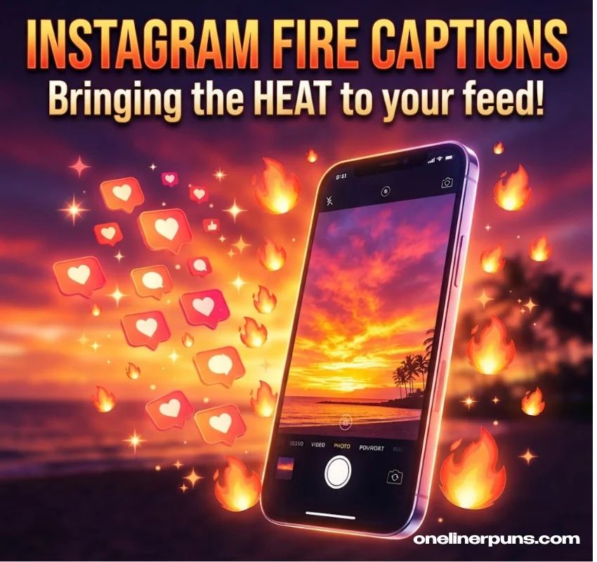 Instagram-Ready Fire Captions