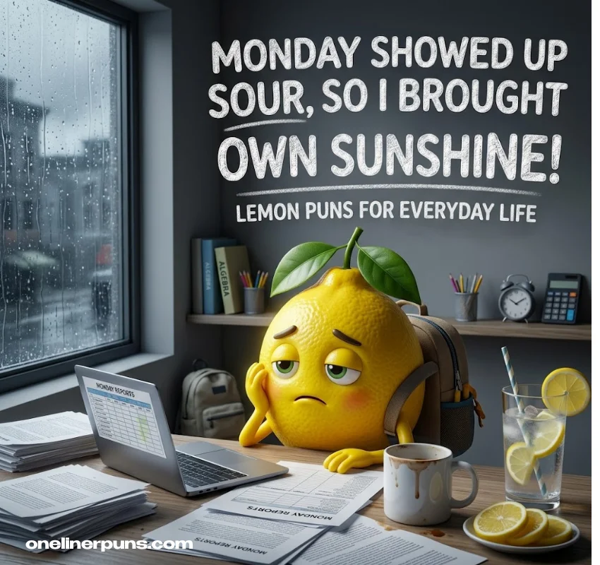 Lemon One-Liners for Everyday Life, Mondays, and Weather