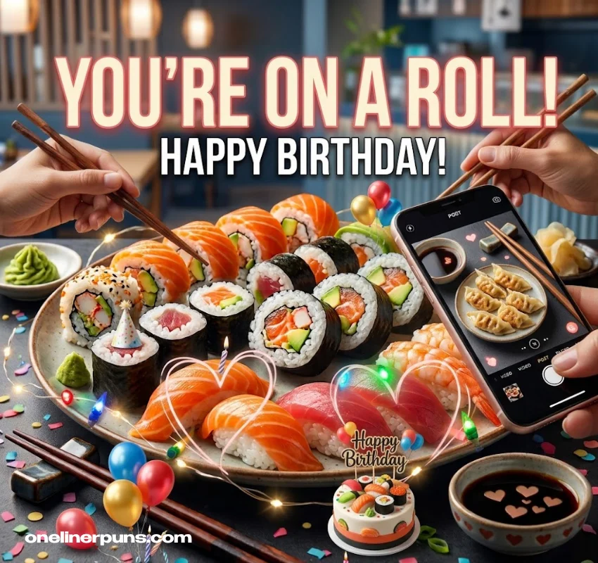One-Liner Sushi Puns for Birthdays and Special Occasions