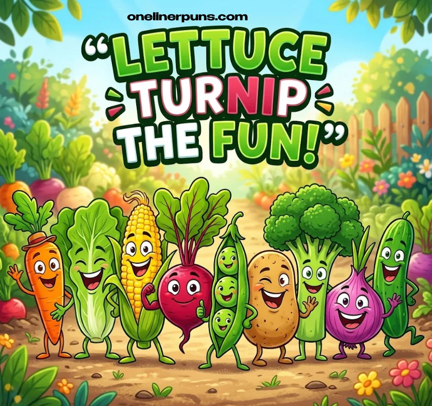 One-Liner Vegetable Puns by Veggie