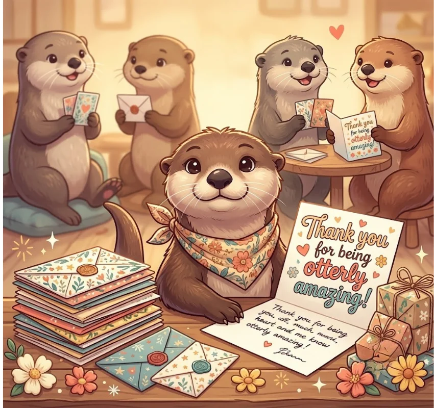Otter Puns for Cards and Notes