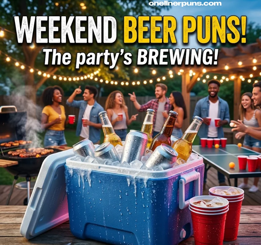 Party and weekend one-liners beer puns