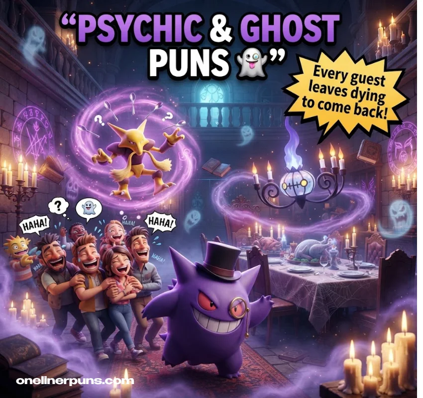 Psychic and Ghost-Type Pokémon Puns