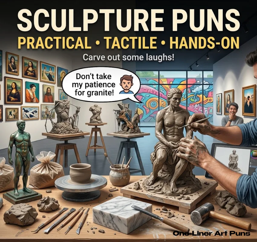 Sculpture and Clay One-Liner Art Puns