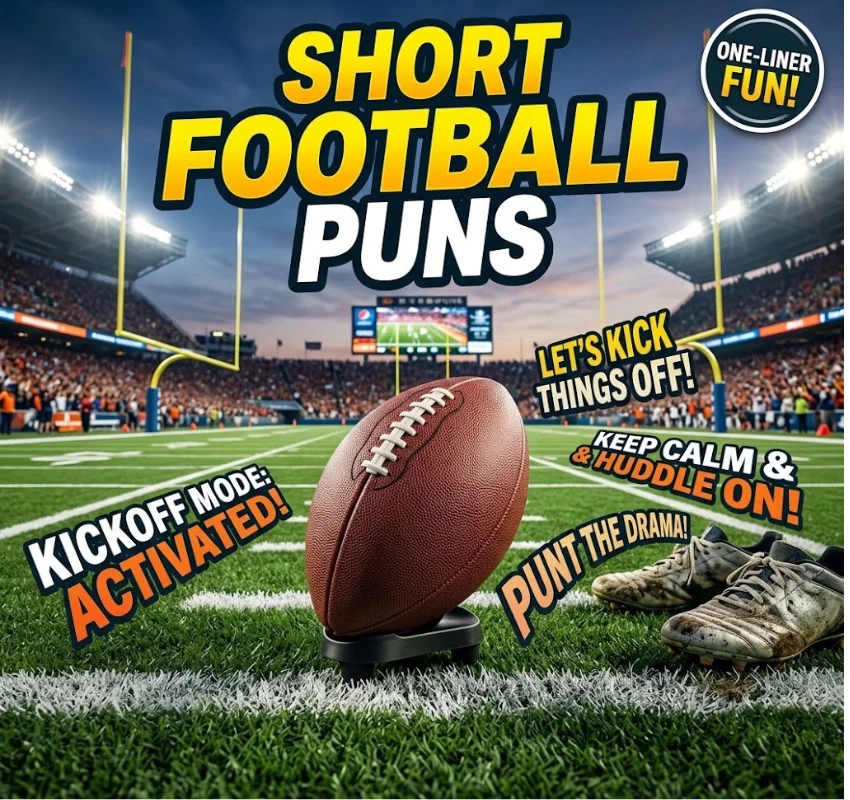 Short Funny Football Puns One-Liners