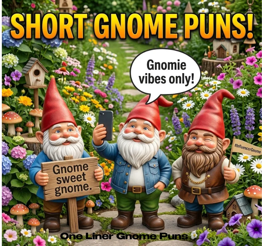 Short Gnome Puns