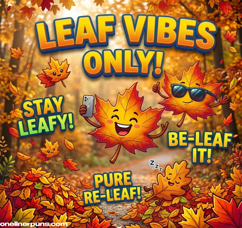 Short One-Liner Leaf Puns for Quick Laughs