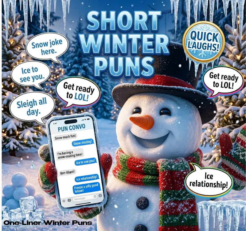 Short One-Liner Winter Puns for Quick Laughs