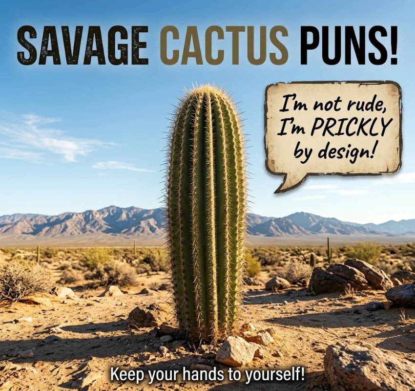 Short & Savage One-Liner Cactus Puns