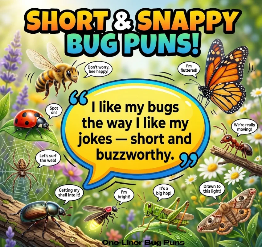 Short & Snappy One-Liner Bug Puns