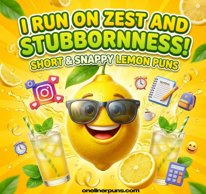 Short and Snappy One-Liner Lemon Puns