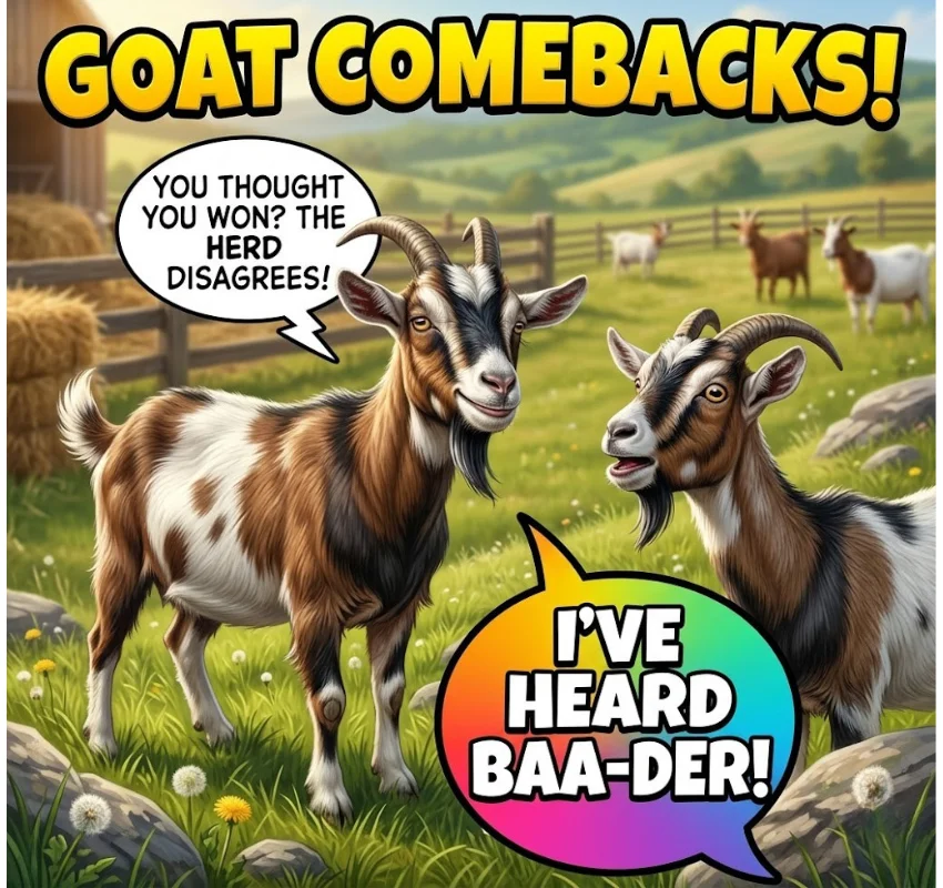Snappy Goat Comeback One-Liners