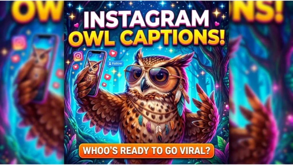 Social Media & Instagram Caption Owl Puns