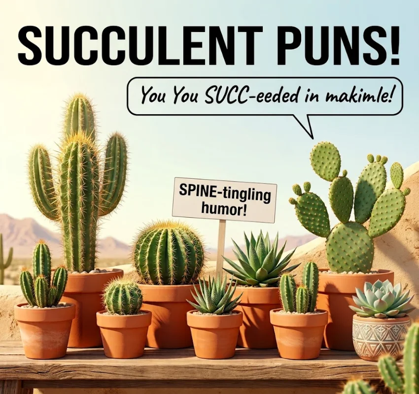 Succulent & Prickly One-Liner Cactus Puns