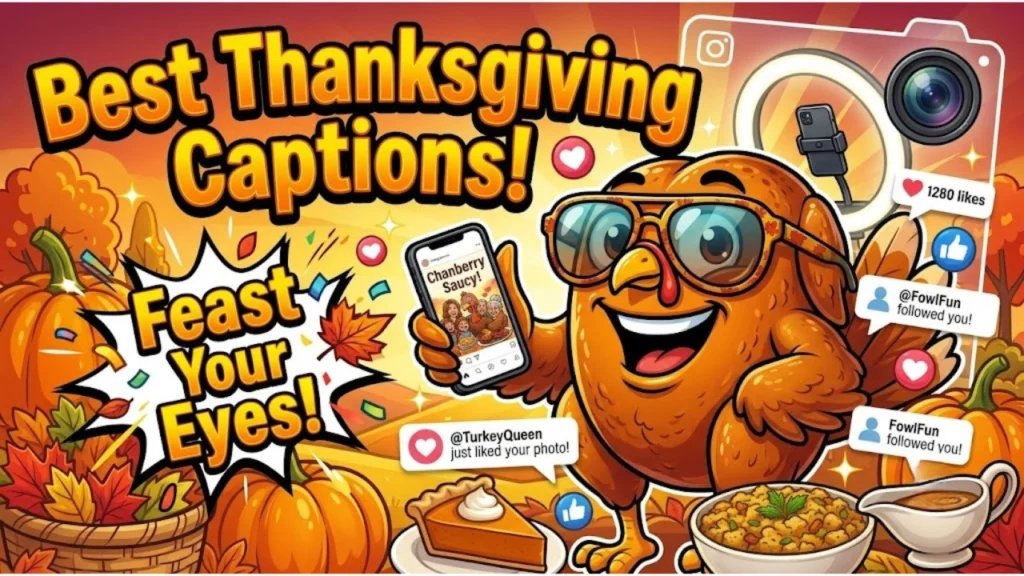 Thanksgiving Caption & Instagram One-Liners