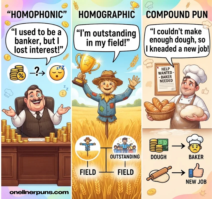 Types of Short One-Liner Puns Explained