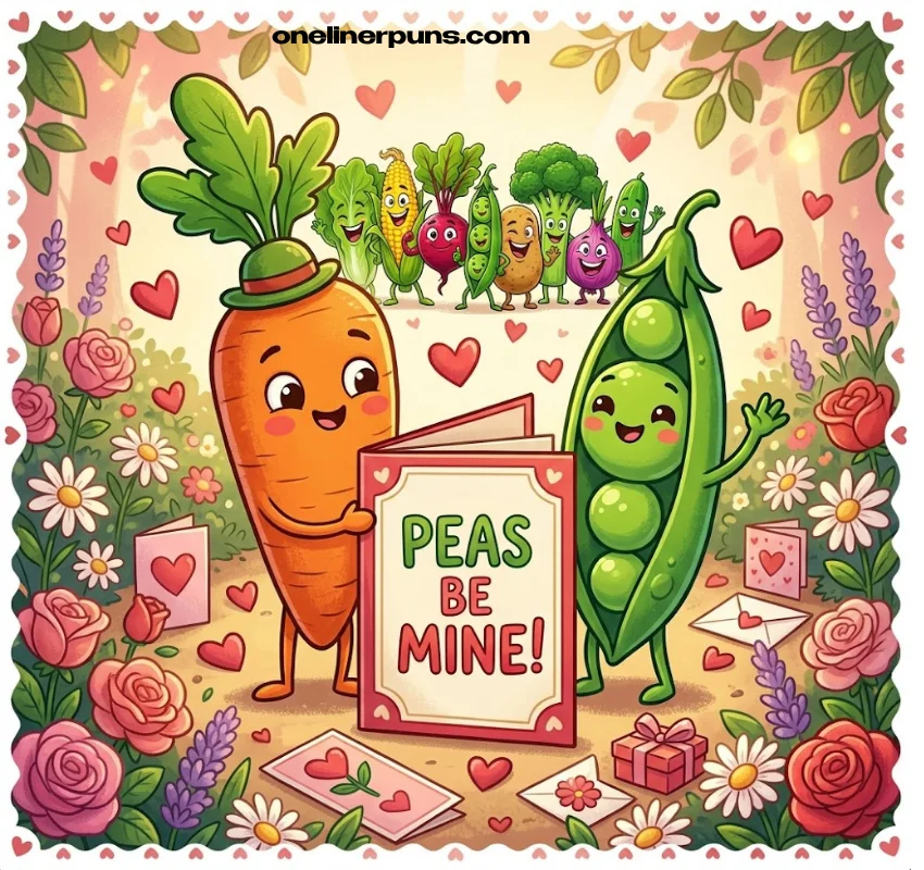 Vegetable Puns for Love, Cards, and Greetings