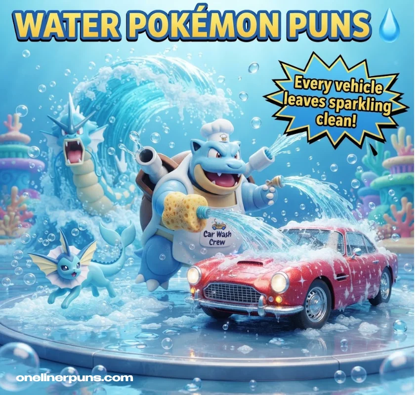Water-Type Pokémon Puns