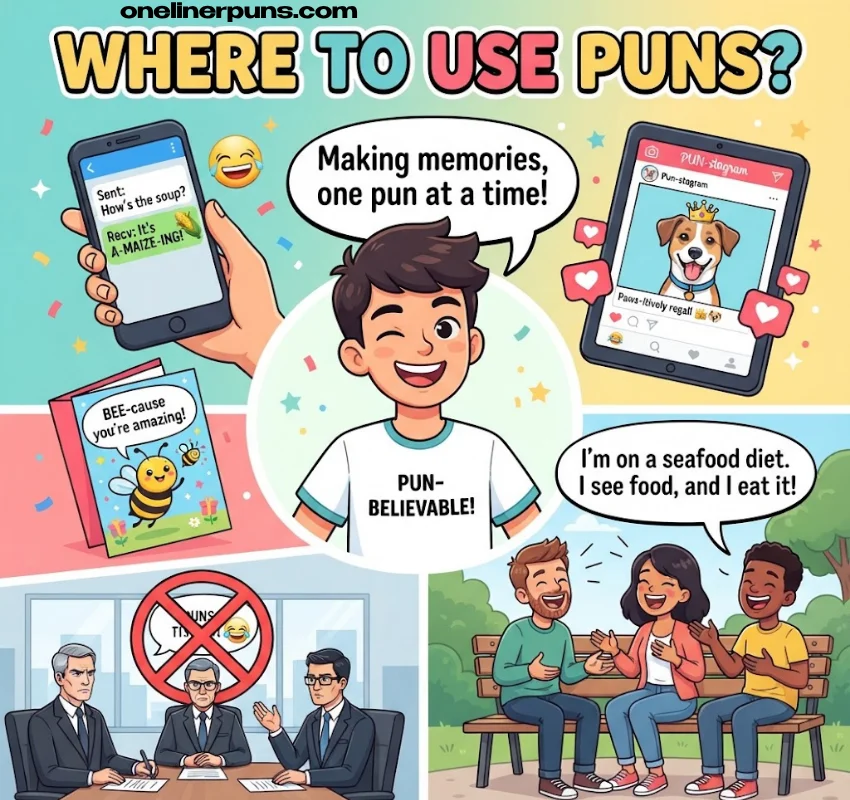 Where to Use Short One-Liner Puns