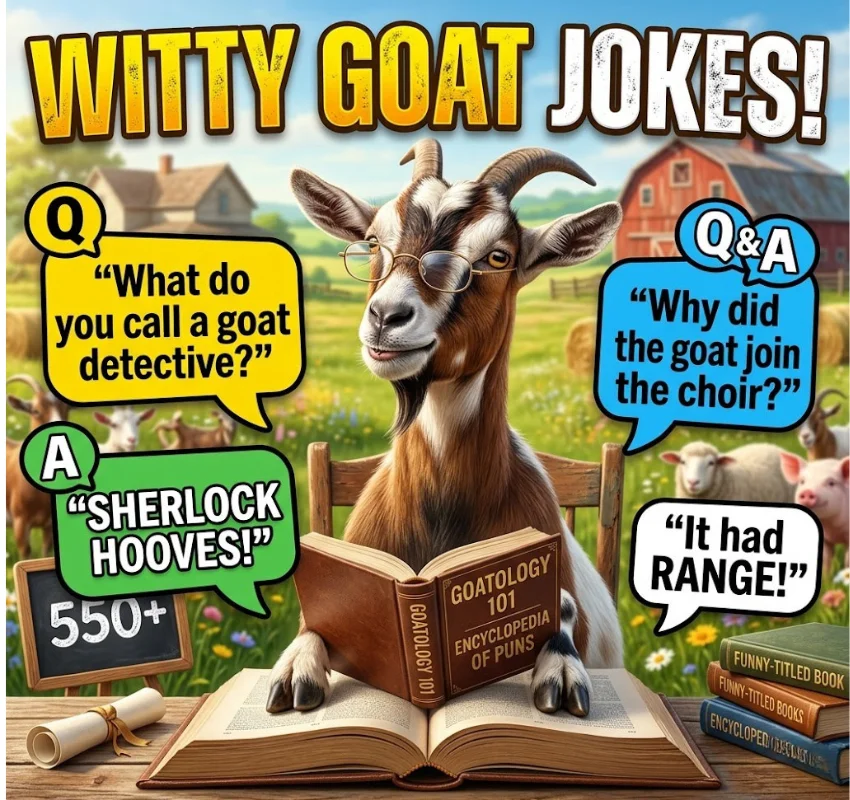 Witty Goat Wordplay and Q&A Jokes