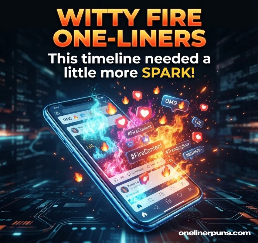 Witty Social Media Fire One-Liners