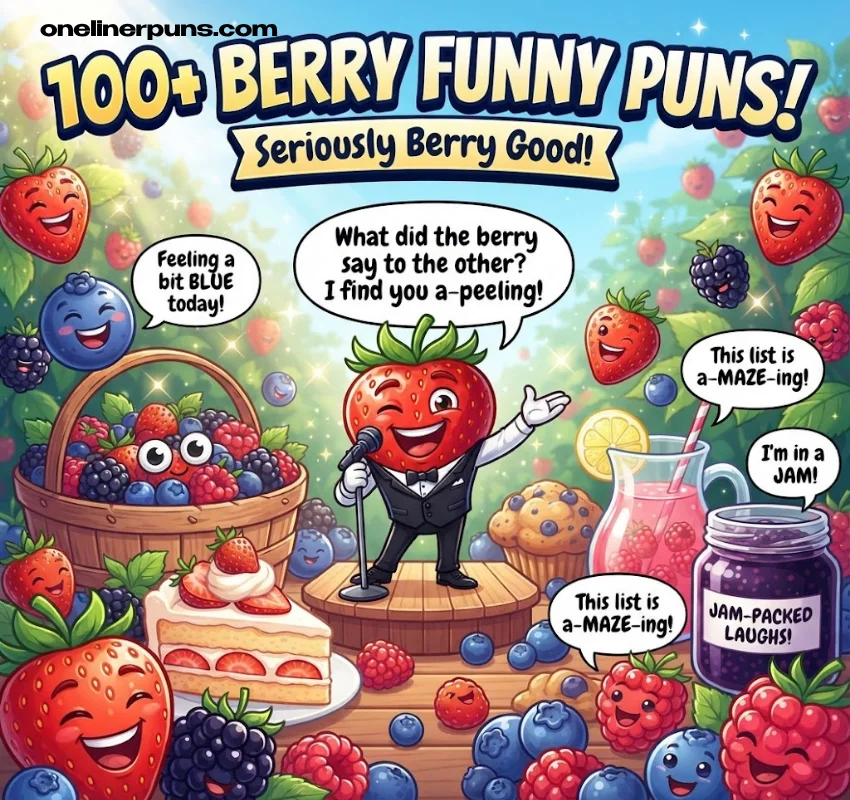 100+ One Liner Berry Puns That Are Seriously Berry Funny