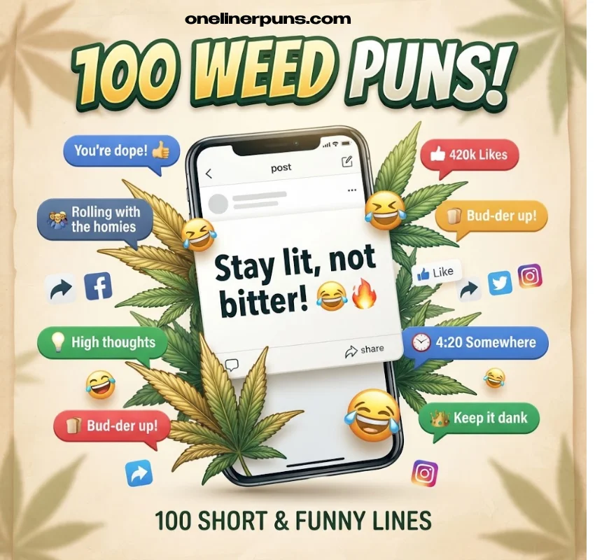 100 One Liner Weed Puns to Share Right Now