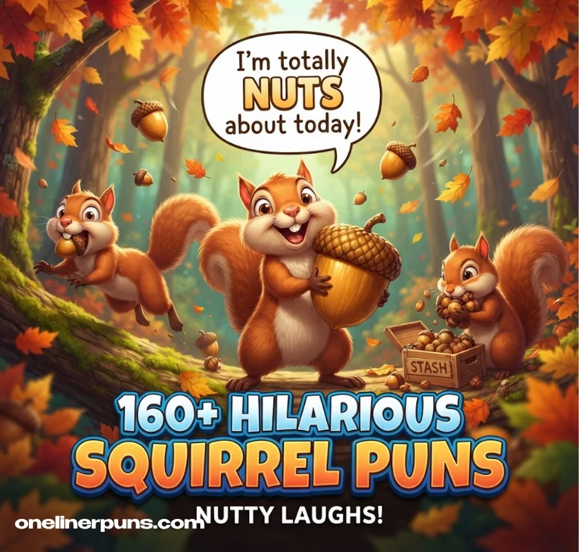 160+ One-Liner Squirrel Puns That Are Seriously Nutty & Hilarious