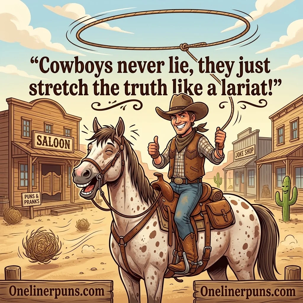 200+ Hilarious One-Liner Cowboy Puns That Make You Laugh ๐