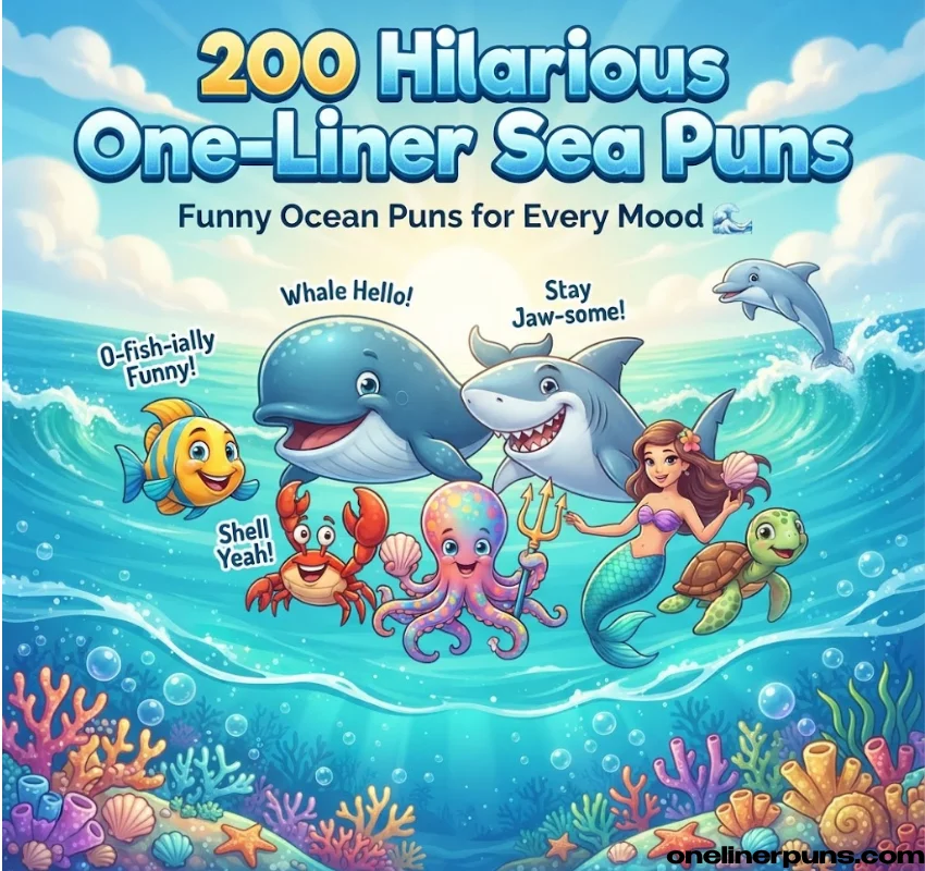 200 Hilarious One-Liner Sea Puns That Will Make You Laugh