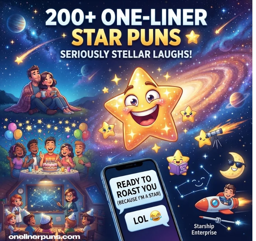 200+ Hilarious One-Liner Star Puns That Will Make You Shine